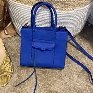 Blue Rebecca Minkoff crossbody bag